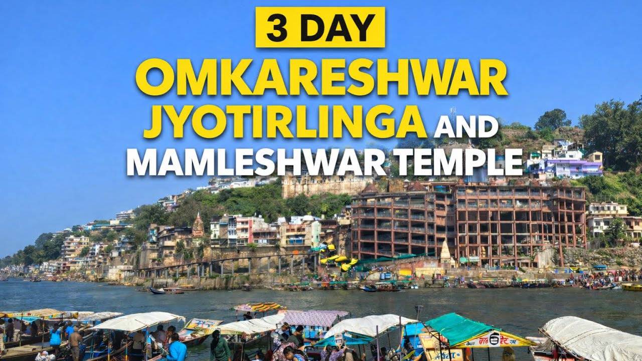 Day 3 Boat ride, temple bells & Mahadev’s blessings 🔔🔱 #mamleshwar #omkareshwar #boat #jotirling 