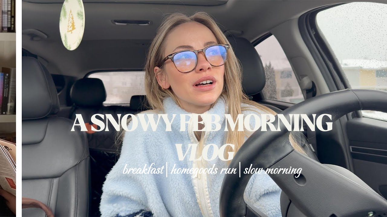 Snowy morning at home|Homegoods|Goodwill VLOG