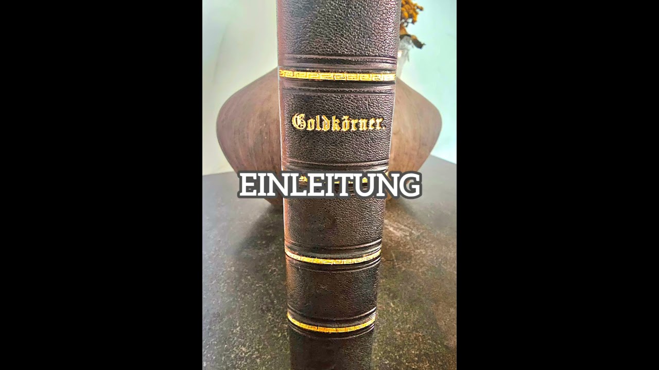 GG Widmung, Vorwort, Einleitung.