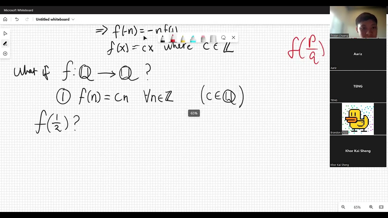 Functional Equations (Junior) - IMO Camp Malaysia - Part 1/2