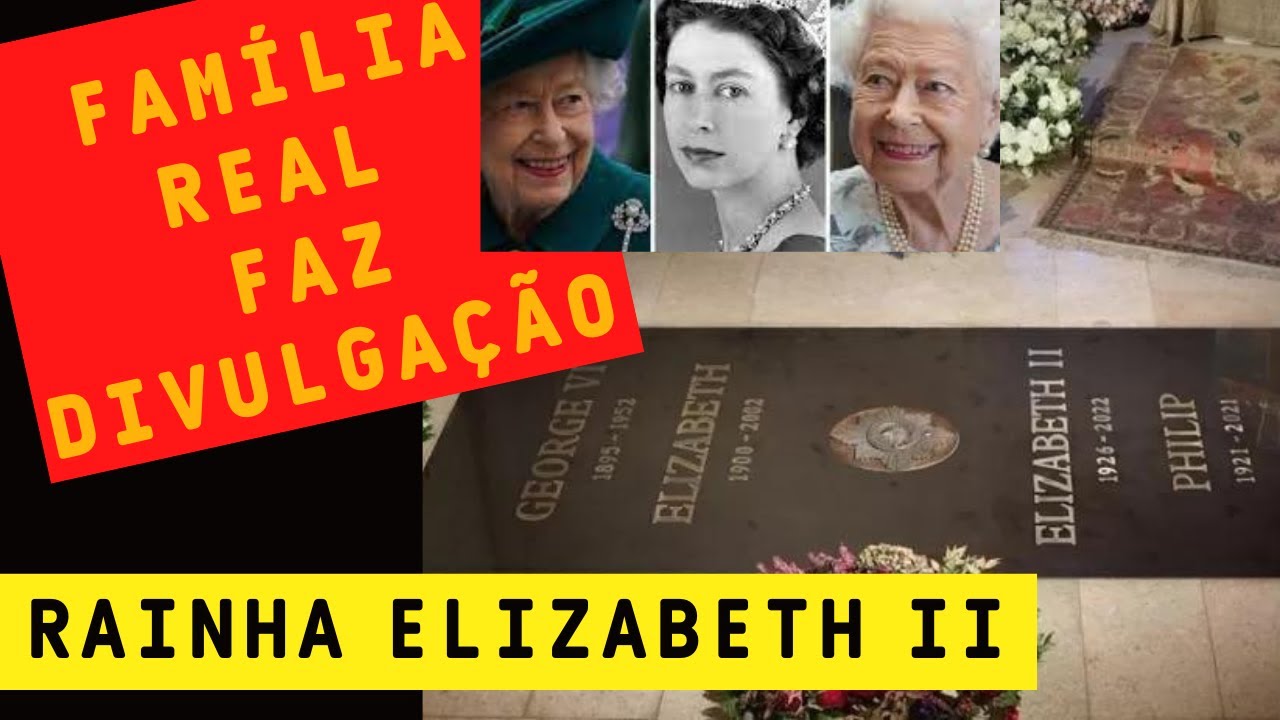 FAM&Iacute;LIA REAL DIVULGA IMAGEM DO T&Uacute;MULO DA RAINHA ELIZABETH II