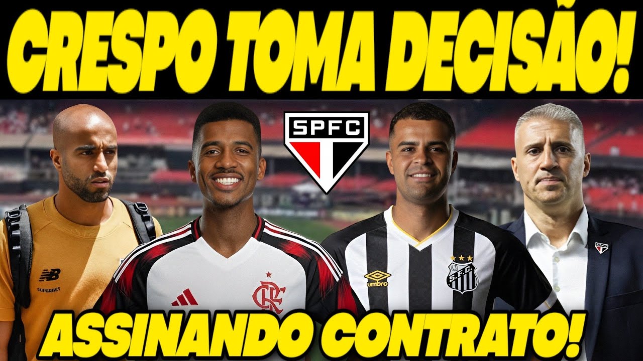 SAIU A MELHOR NOT&Iacute;CIA DO DIA! DOMING&Atilde;O AGITADO! JOGADOR ASSINANDO NOVO CONTRATO COM S&Atilde;O PAULO AGORA