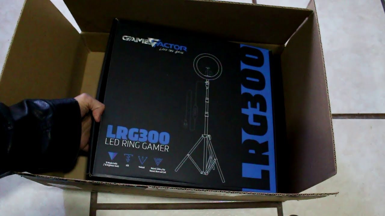 UNBOXING GameFactor Led Ring Gamer LRG300