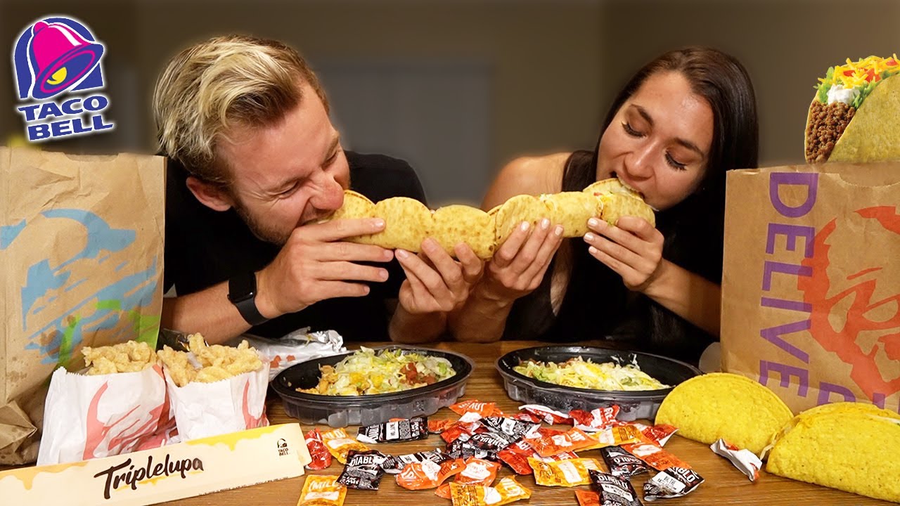 TACO BELL TRIPLEUPA MUKBANG! (ALL NEW ITEM)