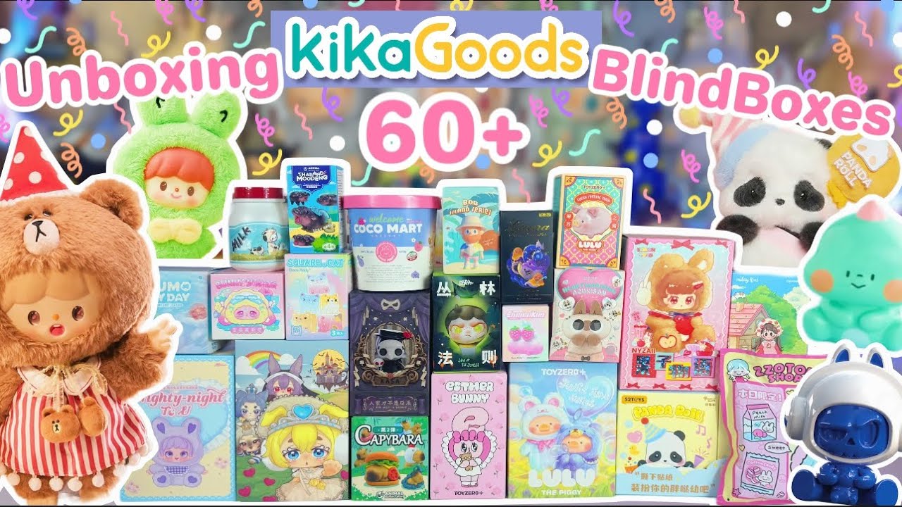 60+ KIKAGOODS BLIND BOX UNBOXING!! *♡* ZZOTTON, PLUSH, AND MORE!!