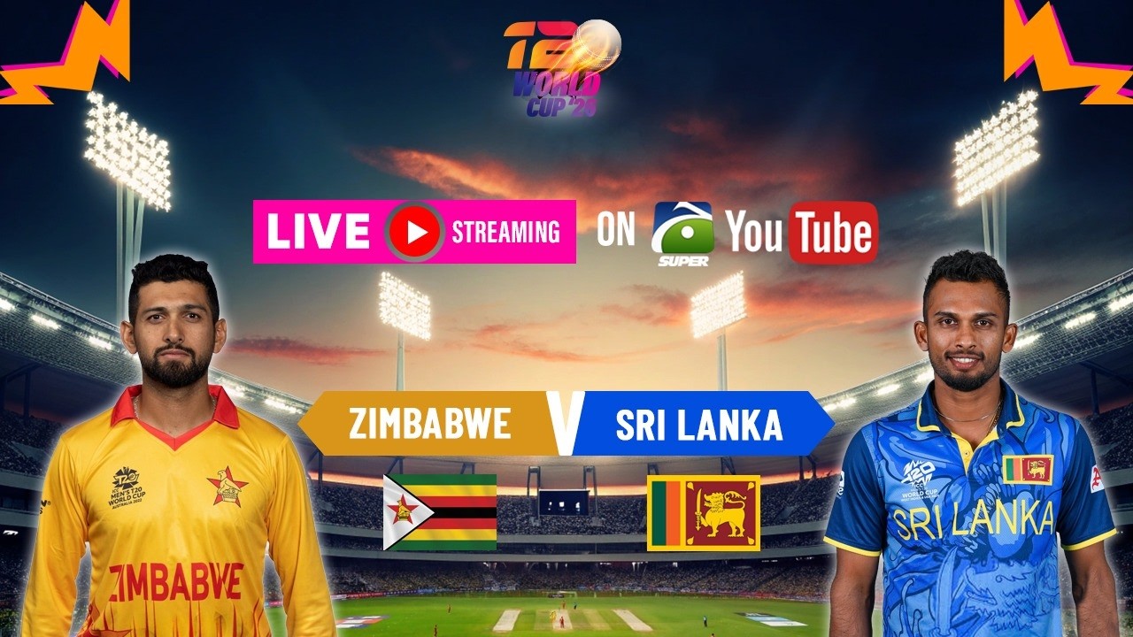 LIVE 🔴 Sri Lanka 𝘃𝘀 Zimbabwe | T20 World Cup 2026 Live Score & Match Updates | Geo Super