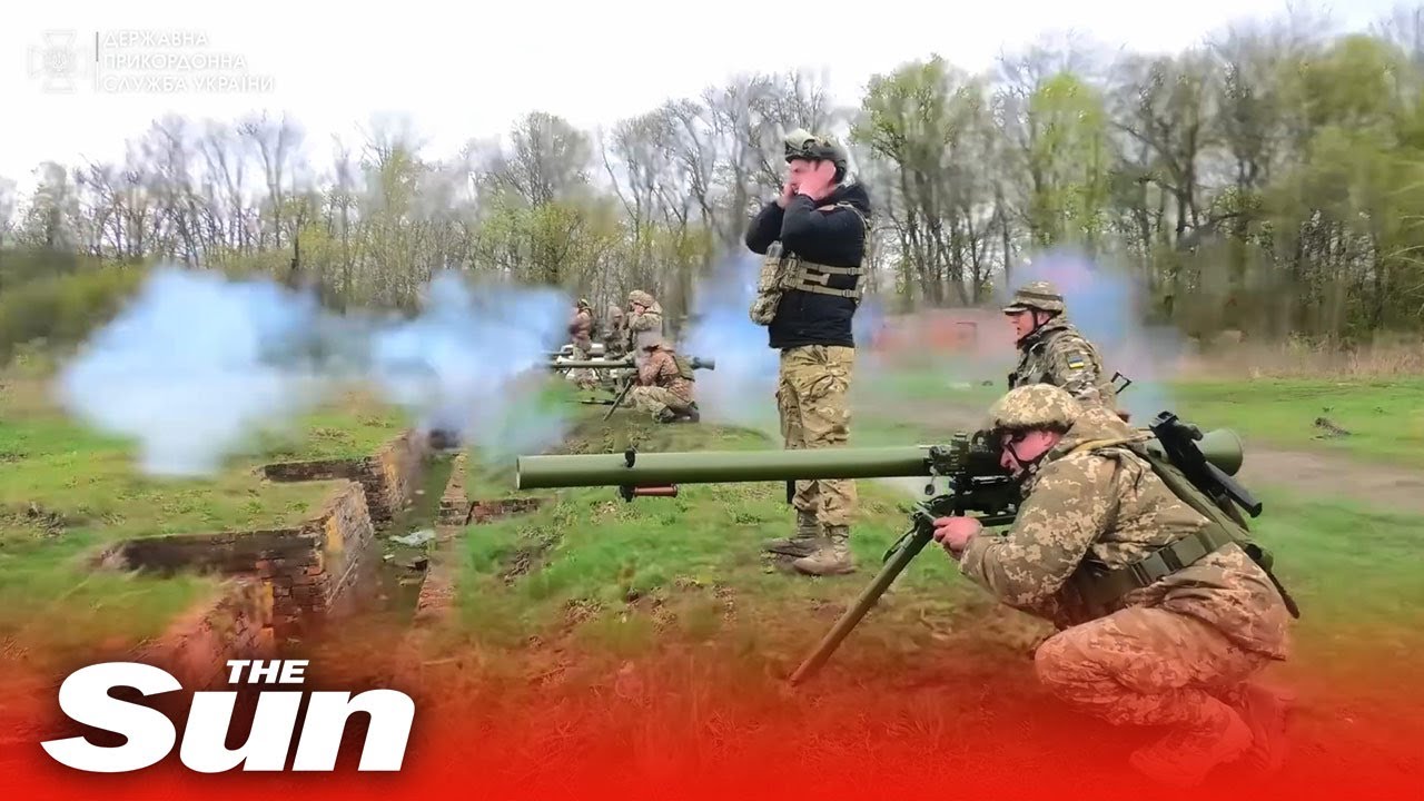 Border guards in Sumy Oblast undergo combat training