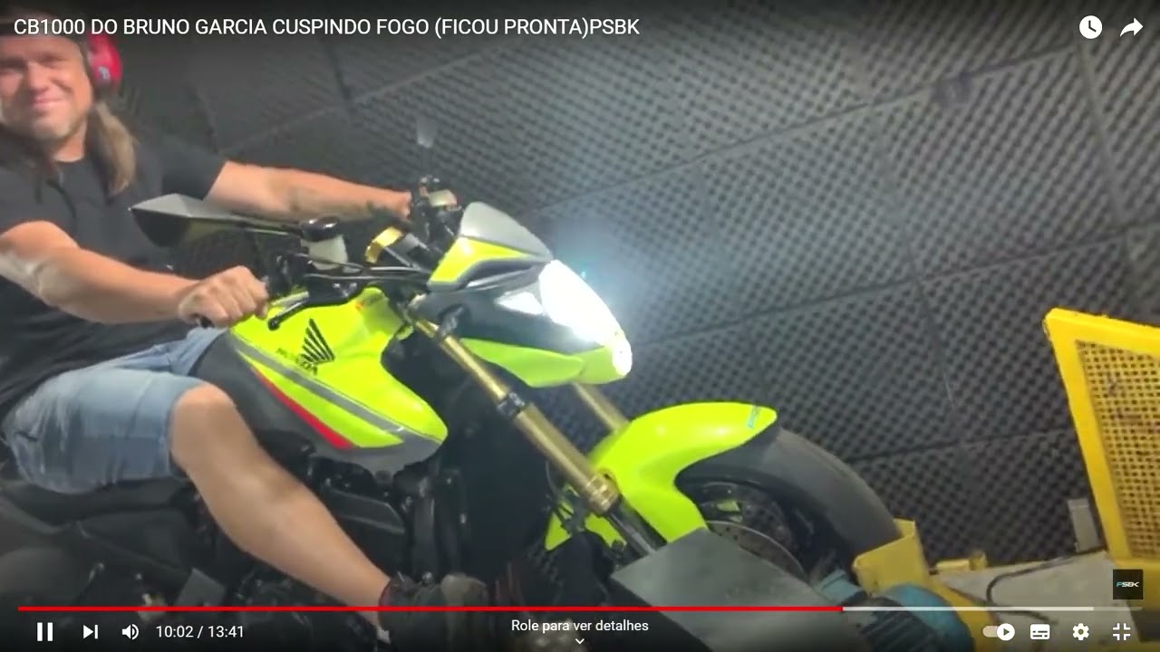 s&oacute; corte de giro e grau cb1000 amarela frorecente