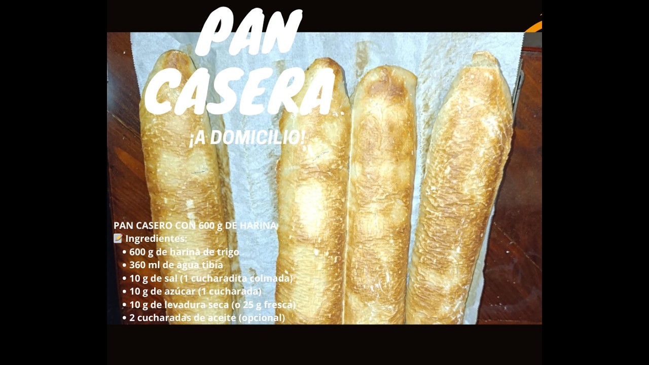 🔥 PAN CASERO PERFECTO 🥖 Con 600g de Harina (Receta Súper Esponjoso Y Fácil)
