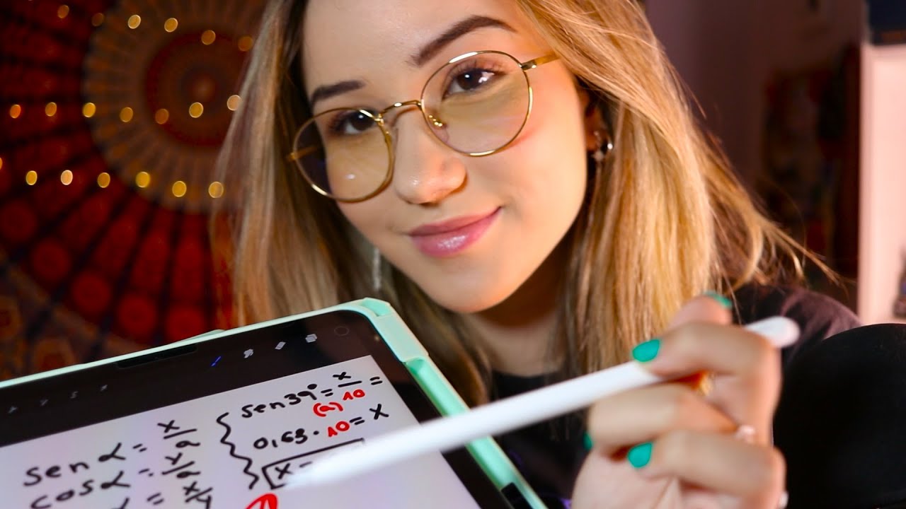 ASMR TU PROFESORA TE AYUDA A APROBAR 👩🏻&zwj;🏫