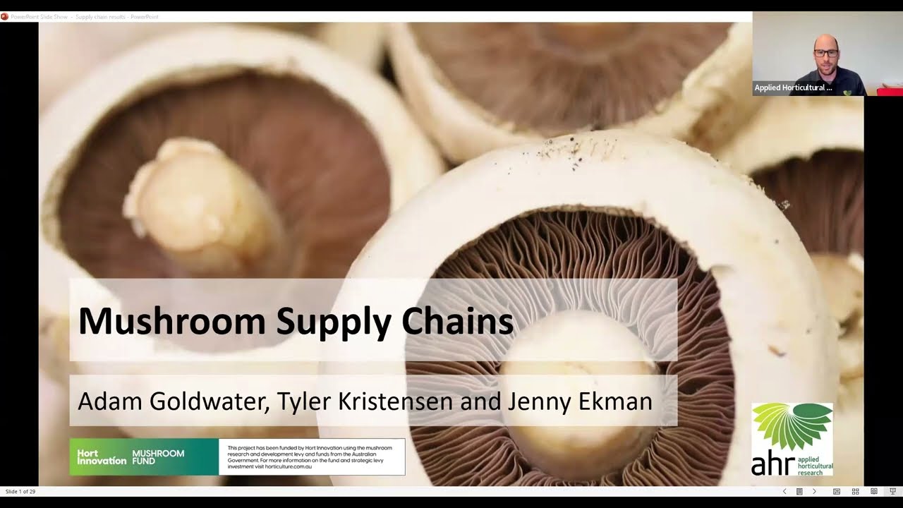 MushroomLink Webinar: Results from the mushroom supply chain best management project