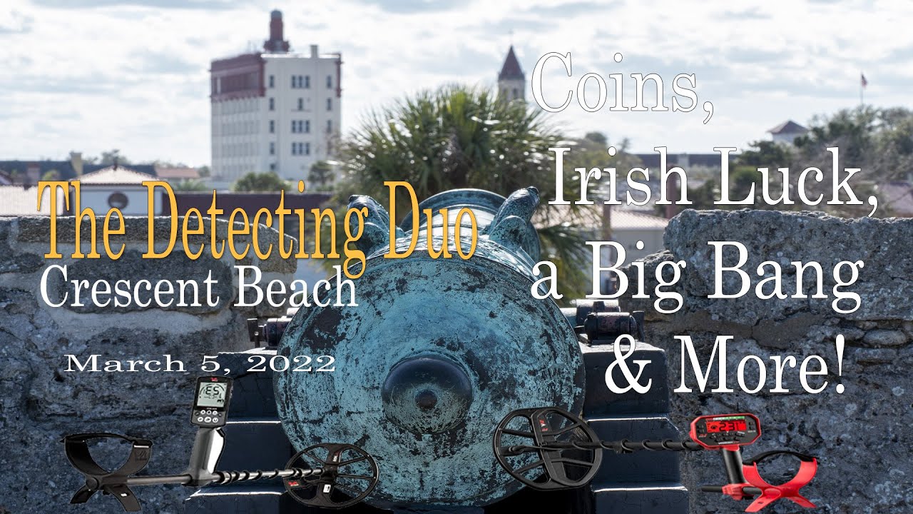 Coins, Irish Luck & more! Metal Detecting Crescent Beach Florida | The Detecting Duo