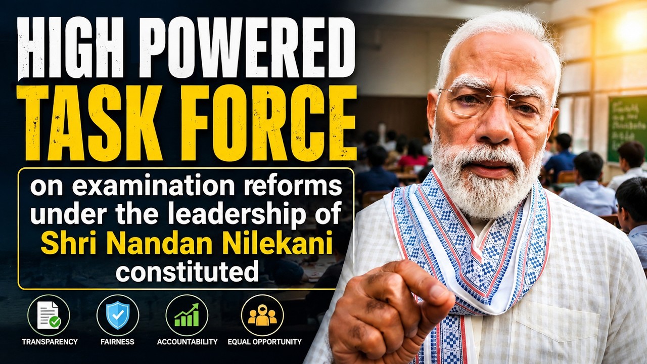 PM Modi Clarity on HIGH POWERED TASK FORCE || Nandan Nilekani to Lead Exam Reforms | NEET Paper Leak