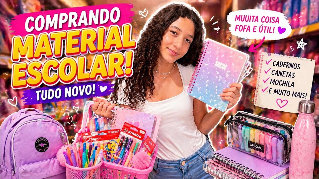COMPRANDO MEU MATERIAL ESCOLAR 