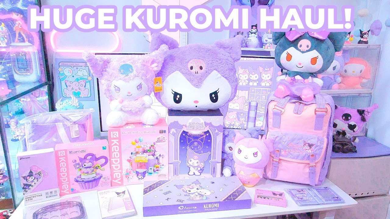HUGE KUROMI UNBOXING HAUL! + kuromi doughnut backpack macaroon | Kuromify My Life Episode 1