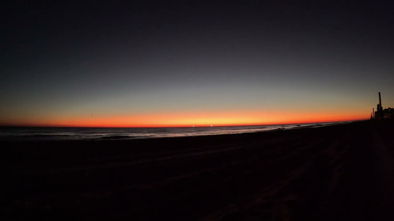 Sunrise at Ormond Beach, Florida. January 1, 2026