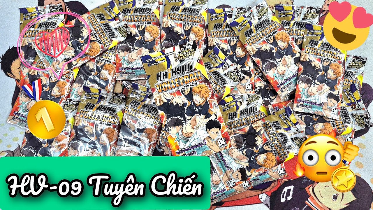 [Haikyu!!] Săn Thẻ Hiếm🔥. Đập Hộp 24 Pack Bộ Mở Rộng HV-09, Tuyên Chiến.