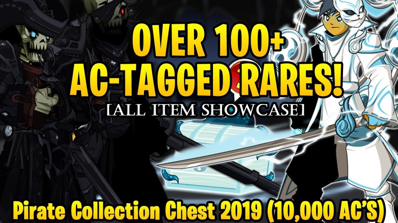 AQW - Pirate Collection Chest 2019 (10,000 AC's) (RARE RARITY) + ITEM Showcase!