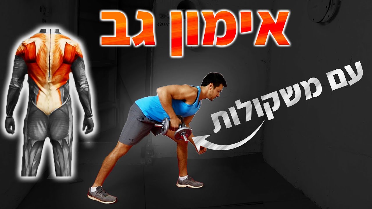 אימון גב - אימון משקולות ביתי (תרגילי גב עם משקולות)