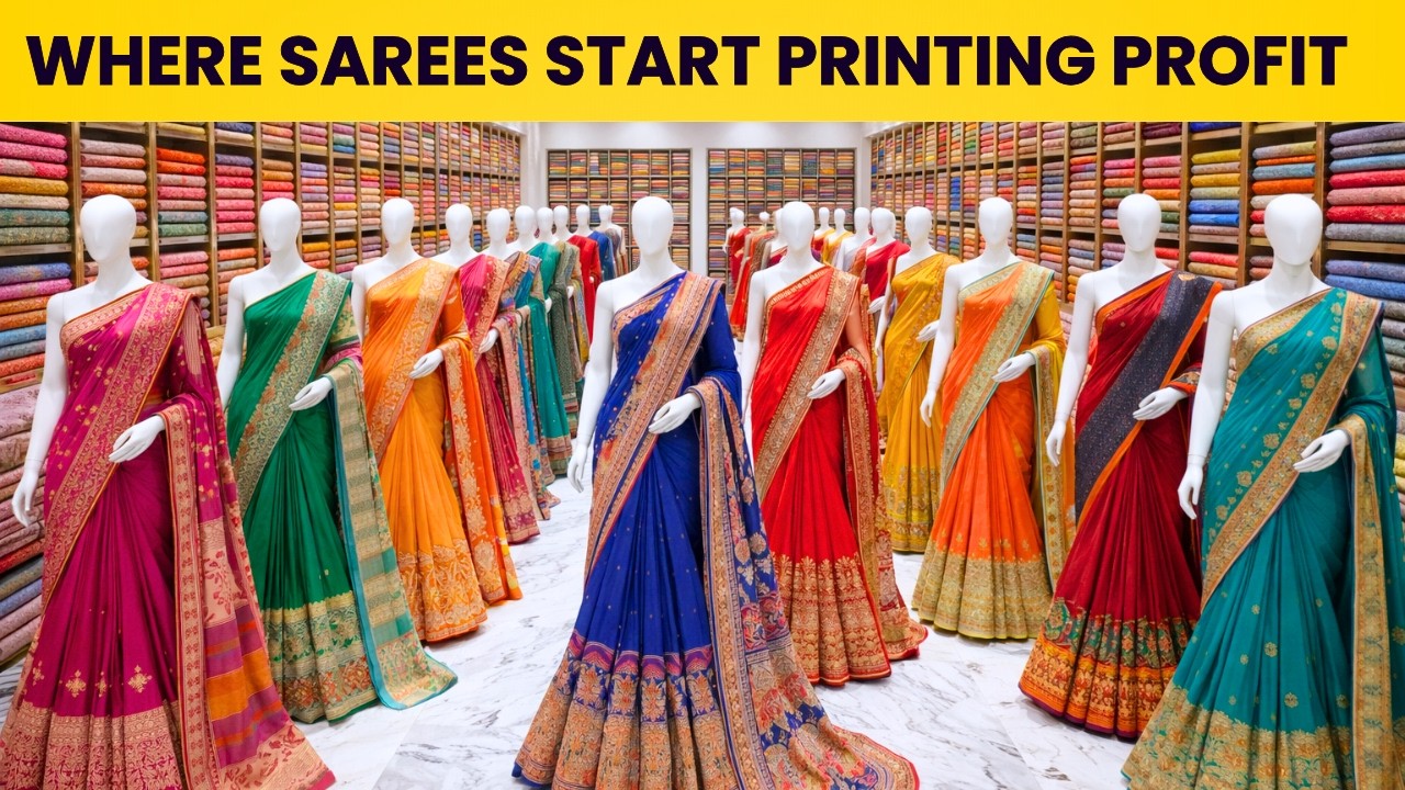 Where Sarees Start Printing Profit | Silk Saree Manufacturers In Surat | saree wholesale