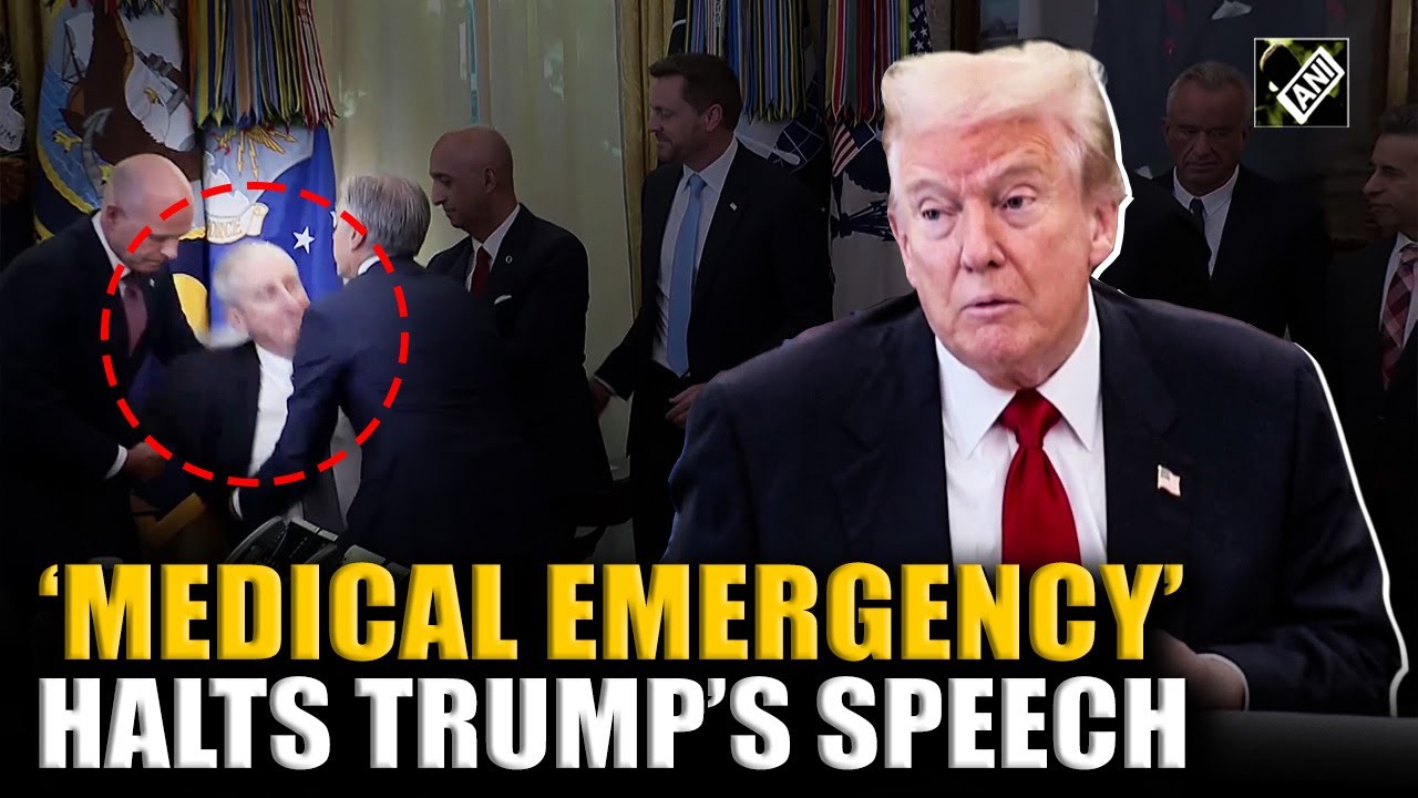 Chaos in Oval Office as Attendee Suffers Medical Emergency, Trump&rsquo;s speech halted midway