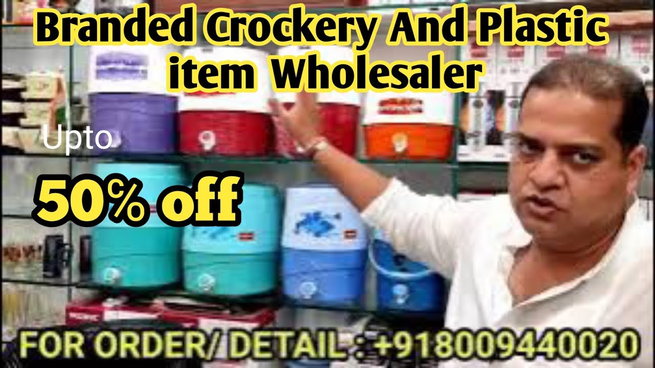 Branded Crockery item Wholesaler |Plastic Item Wholesaler yahiaganj |