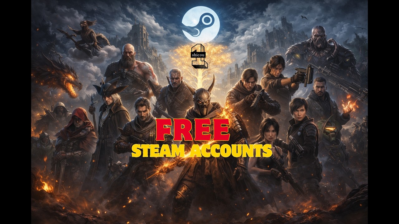 VPEsports🔥🔥FREE STEAM ACCOUNTS // 🔥🔥طريقة كسب حسابات ستيم مجانية