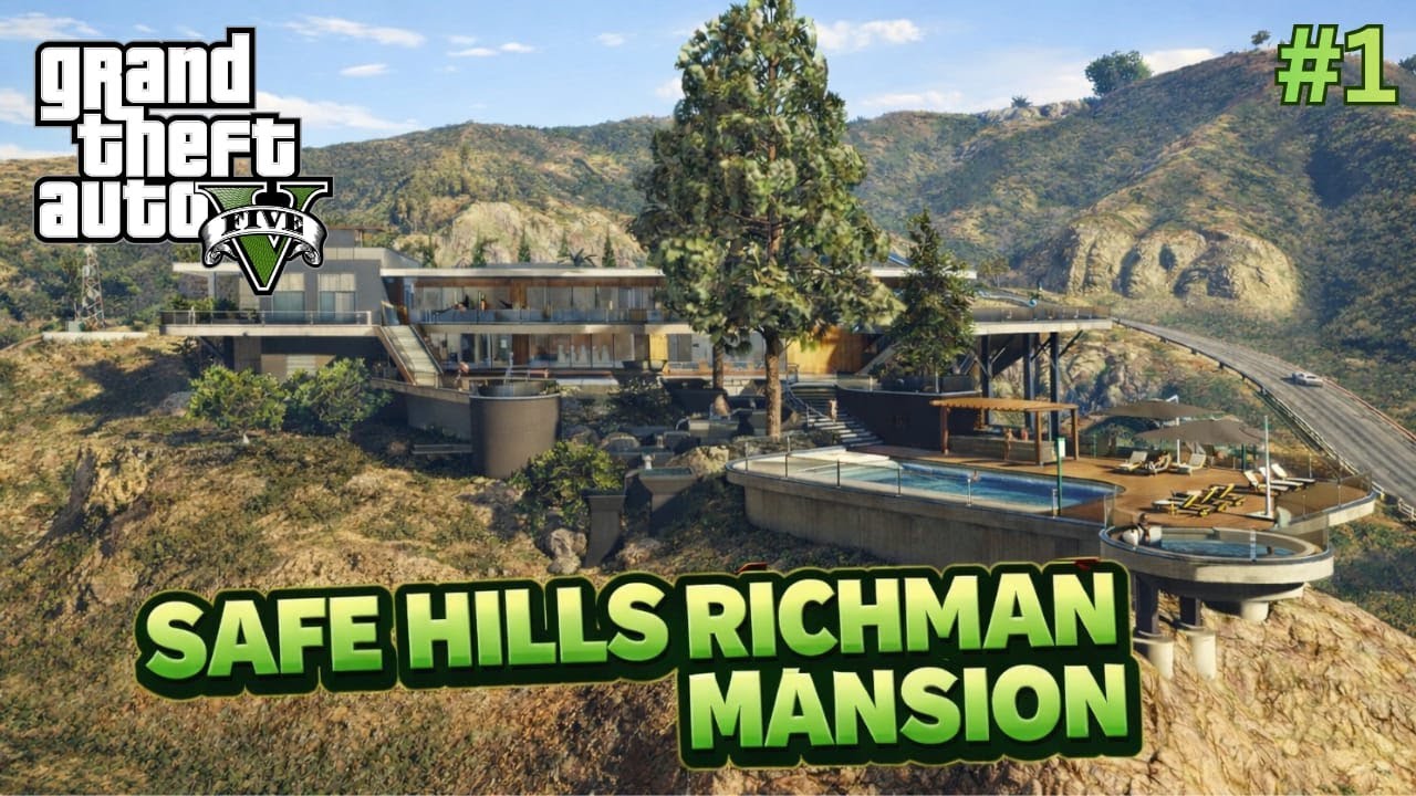 GTA5 NEW MANSIONS FULL TOUR DLC RICH MAN VILLA MANSIONS #gta5mansion