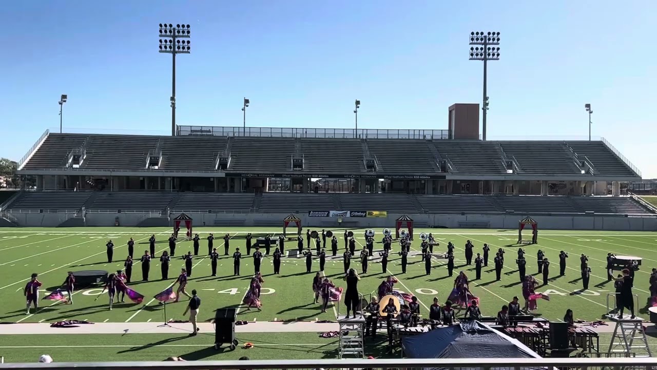 Goose Creek Memorial marching band 2023 Cirque noir prelims
