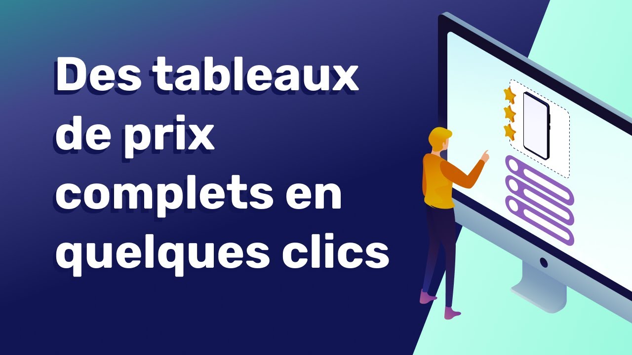 Cr&eacute;er des tableaux de prix en quelques instants avec Affilizz