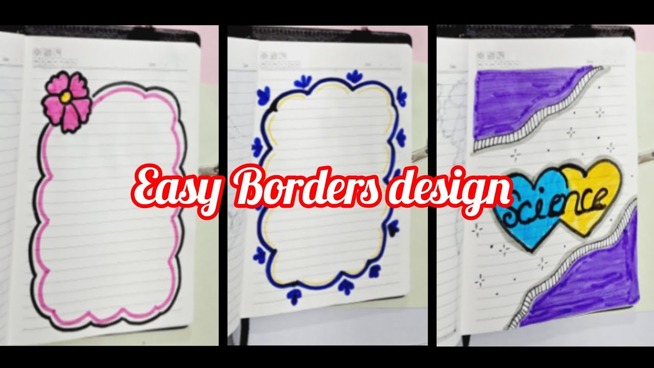 Border design idea for school project l assignment Border design l project work design 