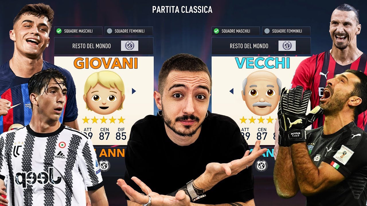 TEAM GIOVANI VS TEAM *VECCHI* SU FIFA 23!