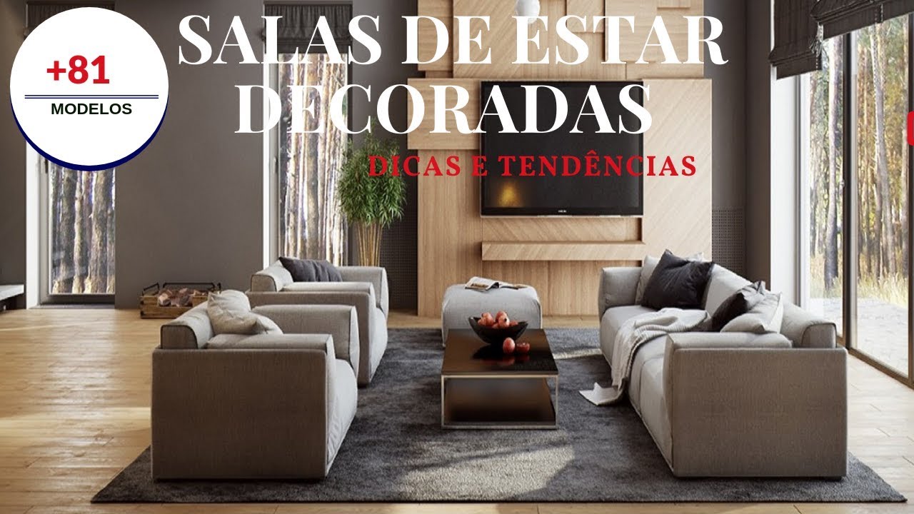 Modelos e Dicas Para Decorar Salas de Estar&ndash;Rizza Diniz Arquiteta