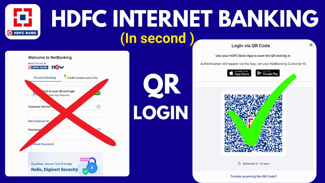 HDFC Bank Internet Banking QR Login | Quick, Easy & Fast Login Process (2026)