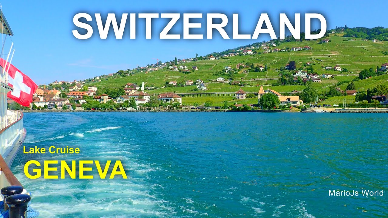 Cruising Swiss Lake Geneva ASMR 🇨🇭 Switzerland top places
