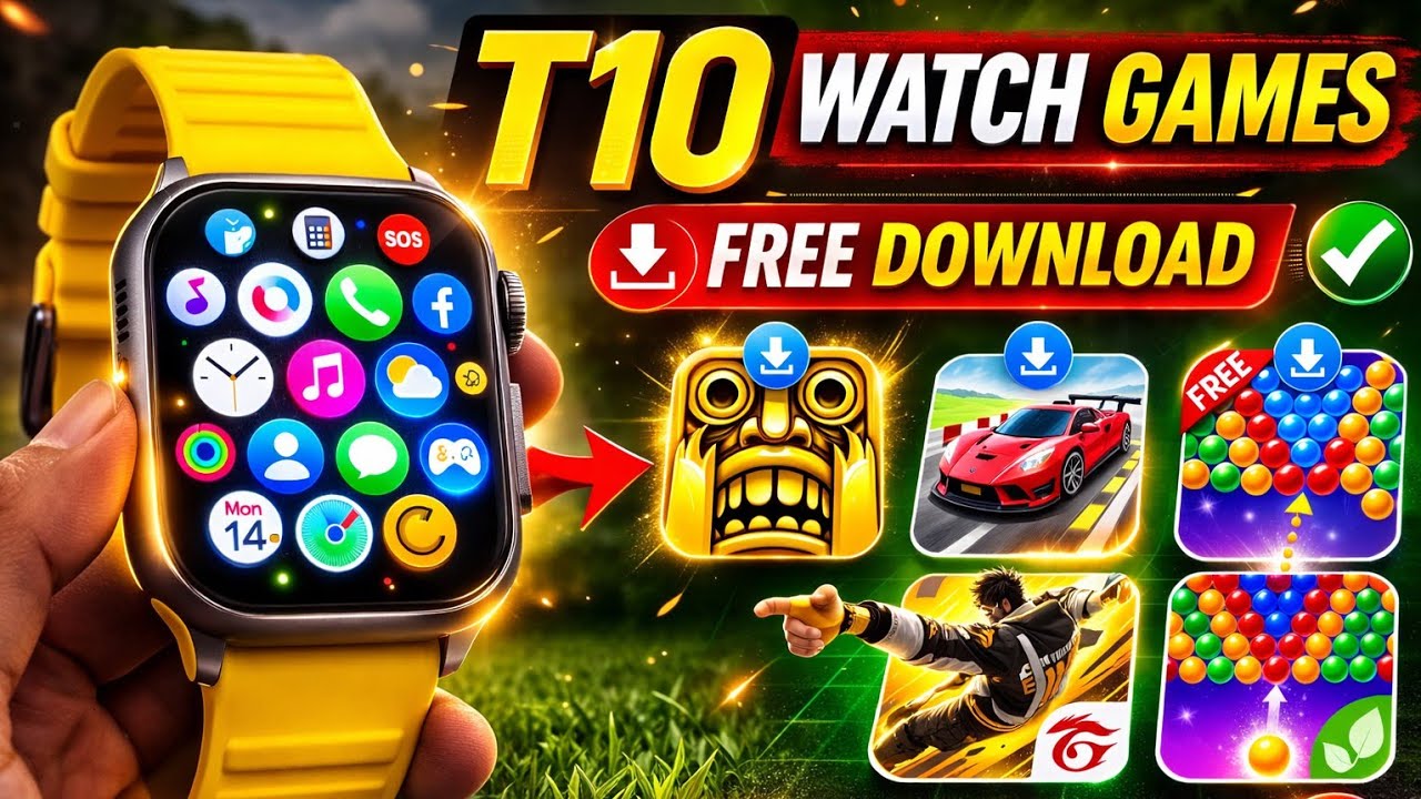 T800 Ultra Smart Watch Game Download | How to Download Apps & Games In T800 Ultra Smartwatch