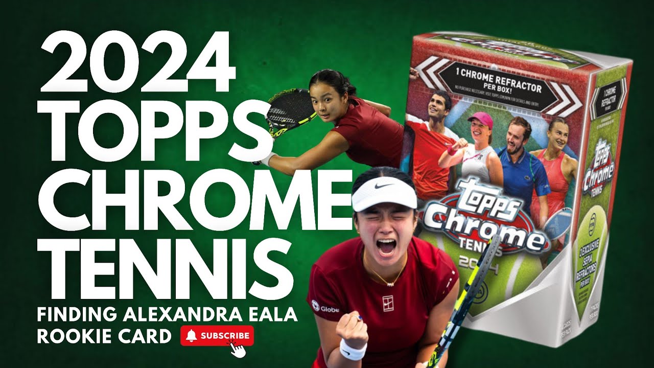 2024 TOPPS CHROME TENNIS VALUE BOX REVIEW! Finding Alexandra Eala Rookie Card! @WTA Miami Open 2025