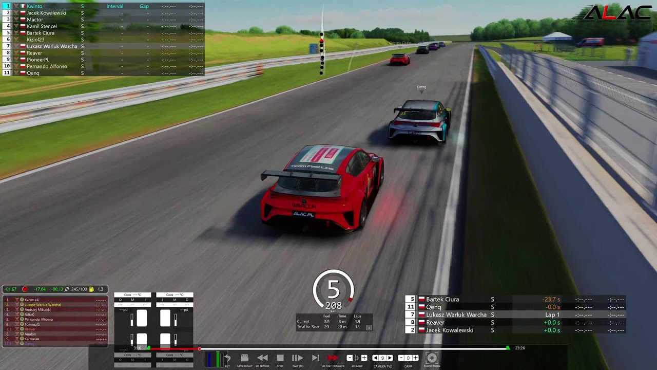 ALAC Cupra 2024 Runda 4 Wyścig A #alacpl #assettocorsa #simracing