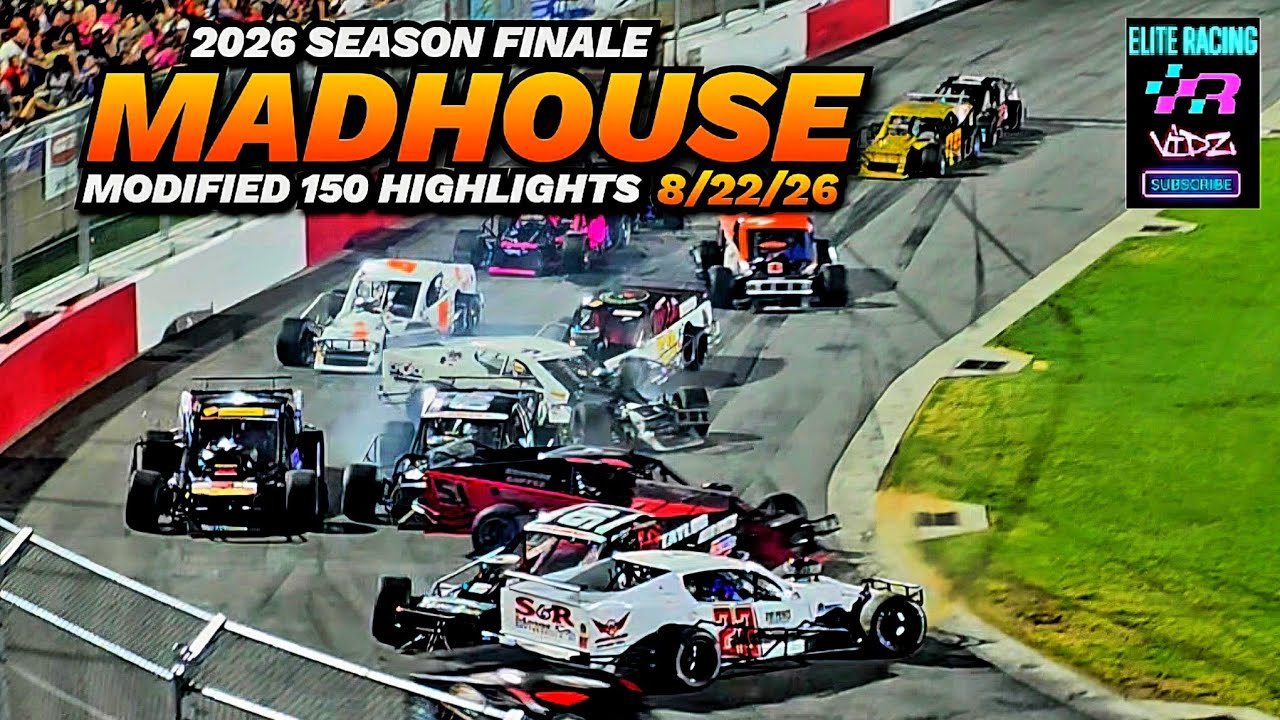 Основные моменты финальной гонки сезона 2026 года Madhouse Modified на стадионе Bowman Gray 22.08...