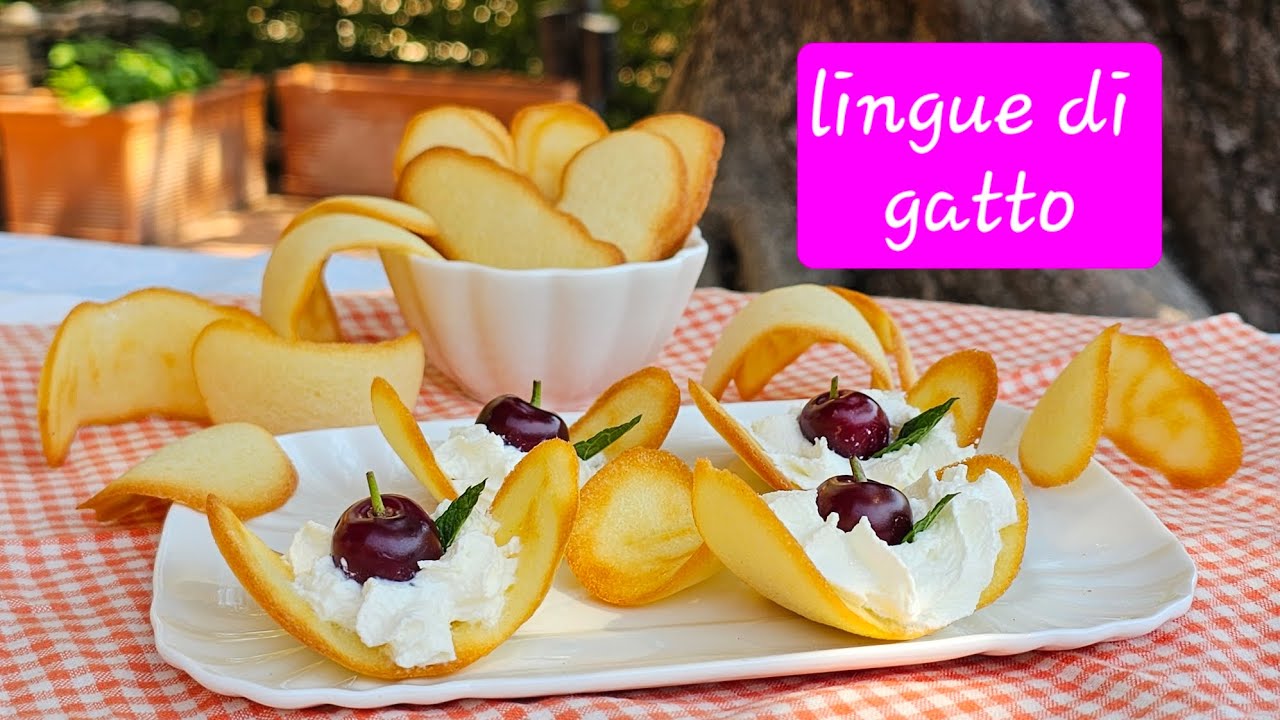 Lingue di gatto, con la ricetta del maestro Iginio Massari.