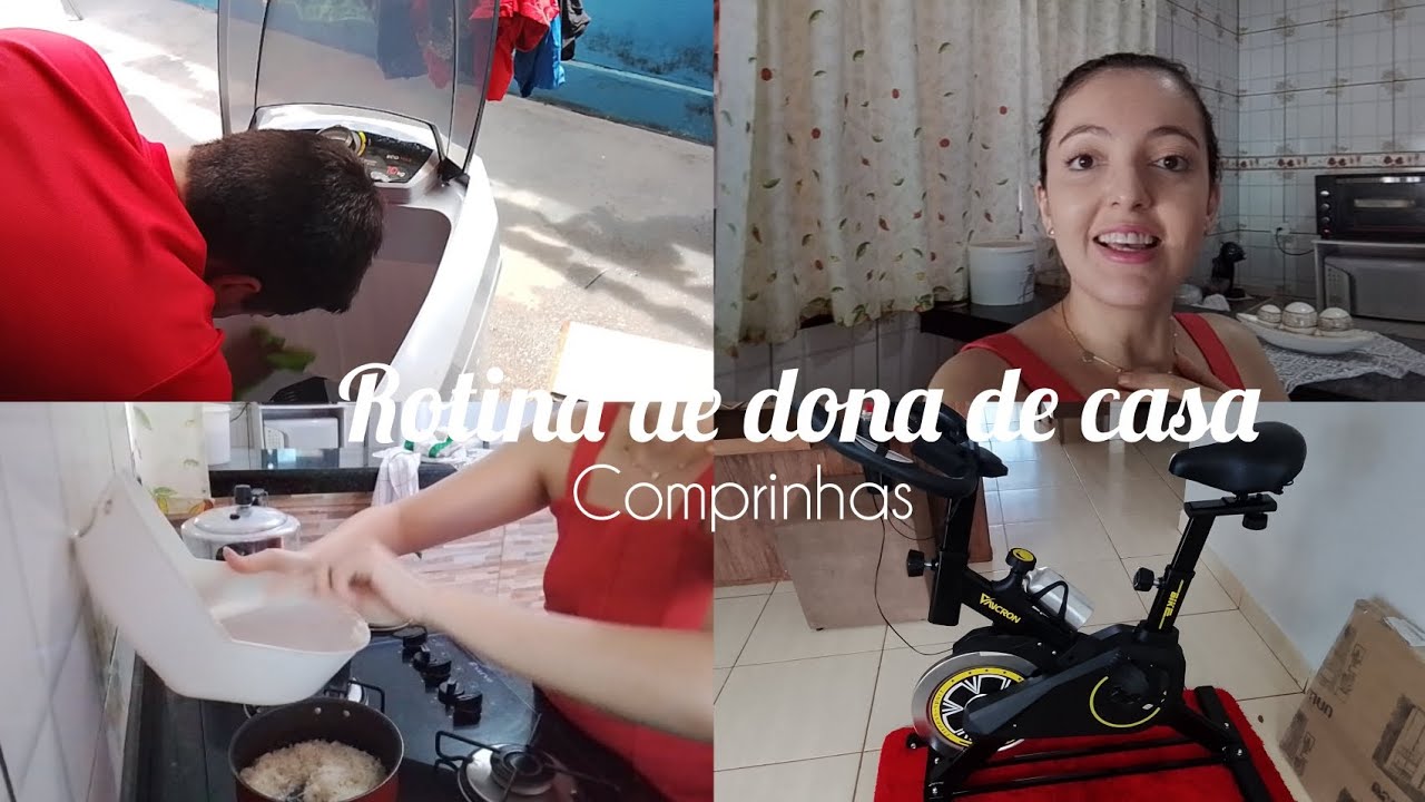 ALMOÇO SIMPLES E DELICIOSO, LAVANDO ROUPAS, COMPREI UMA BICICLETA ERGOMÉTRICA PELA SHOPPE