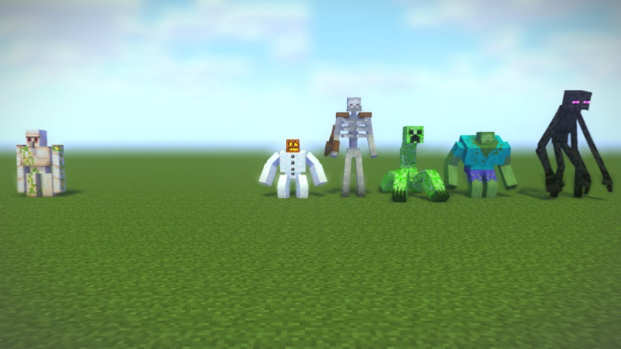 Iron Golem vs Mutant Creatures/Mutant Beasts - Mob Battle