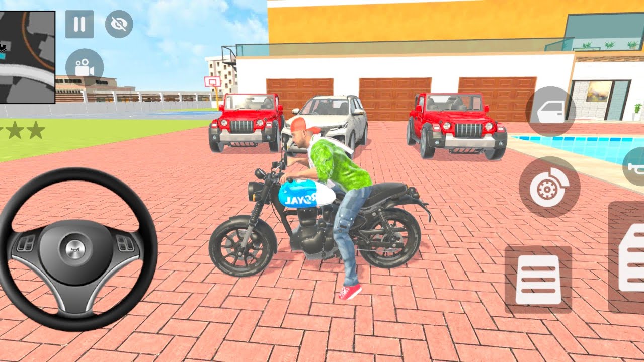 Franklin order by 1️⃣ Toyota Innova and 2️⃣ Mahindra Thar in Indian 🇮🇳 bike Thief Auto Simulator 😍