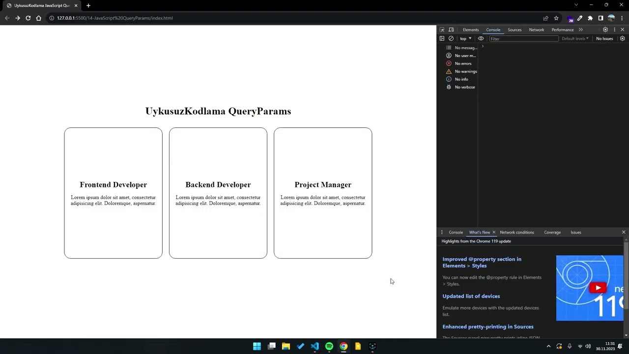Javascript Query Params Nasıl Kullanılır?
