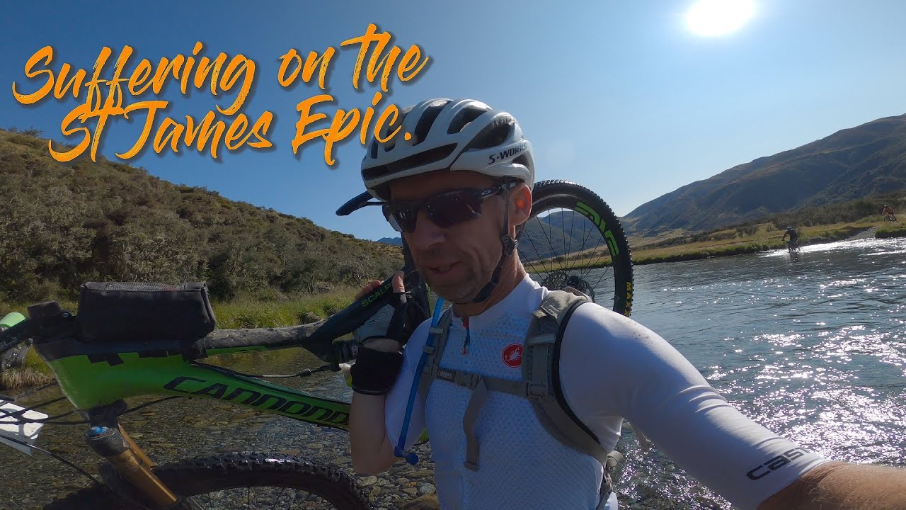 Suffering on the St James Epic 100 km Mountain bike Event.