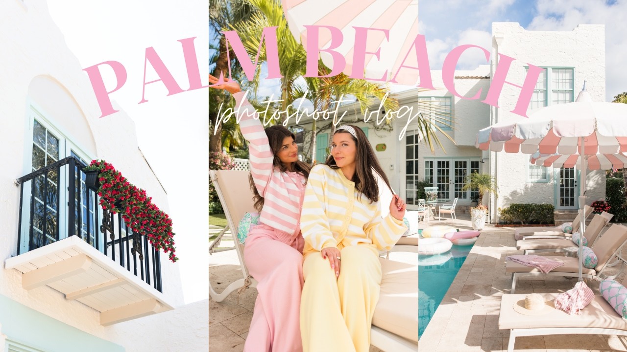 behind the scenes destination fashion shoot in Palm Beach