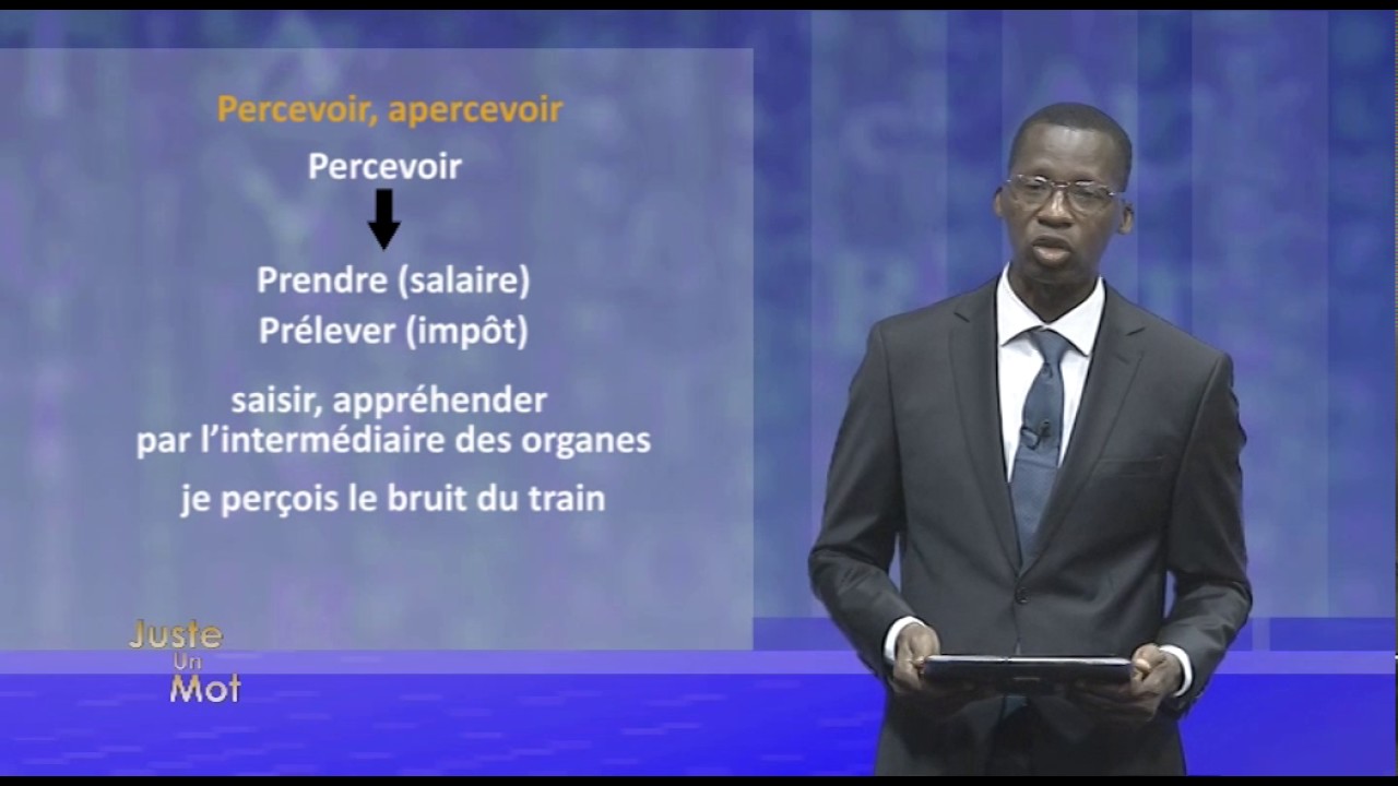 Juste un mot : percevoir et apercevoir