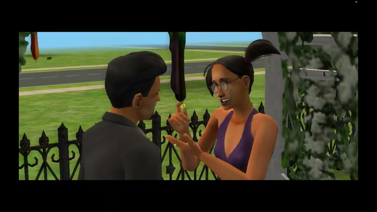 Nemi Plays Sims 2 | Left at the Altar Cutscene | Cassandra Goth and Don Lothario