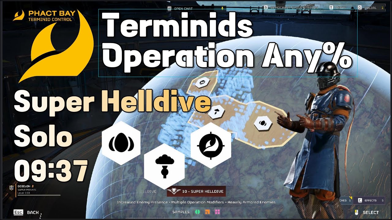 Helldivers 2 - Terminids Operation Any% - 09:37