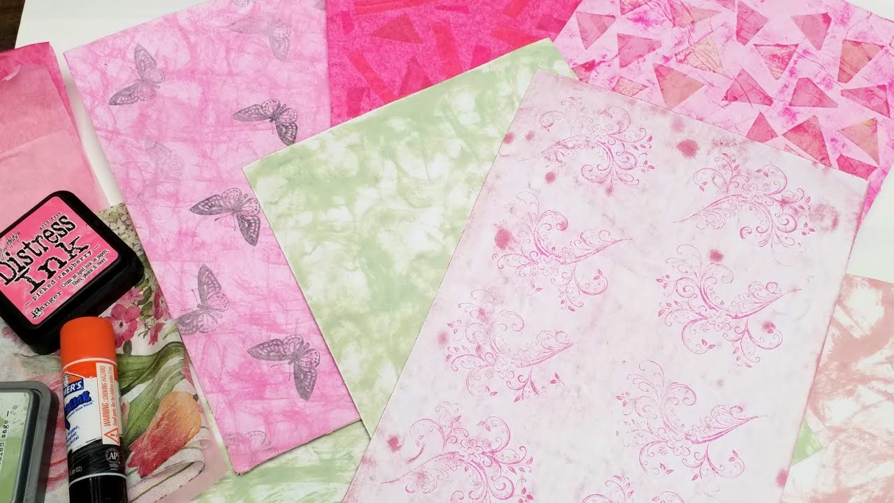 Junk Journal Page Background Tutorial - No More White Pages